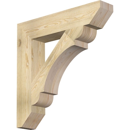Ekena Millwork Olympic Slat Rough Sawn Bracket, Douglas Fir, 6"W x 32"D x 32"H BKT06X32X32OLY06RDF